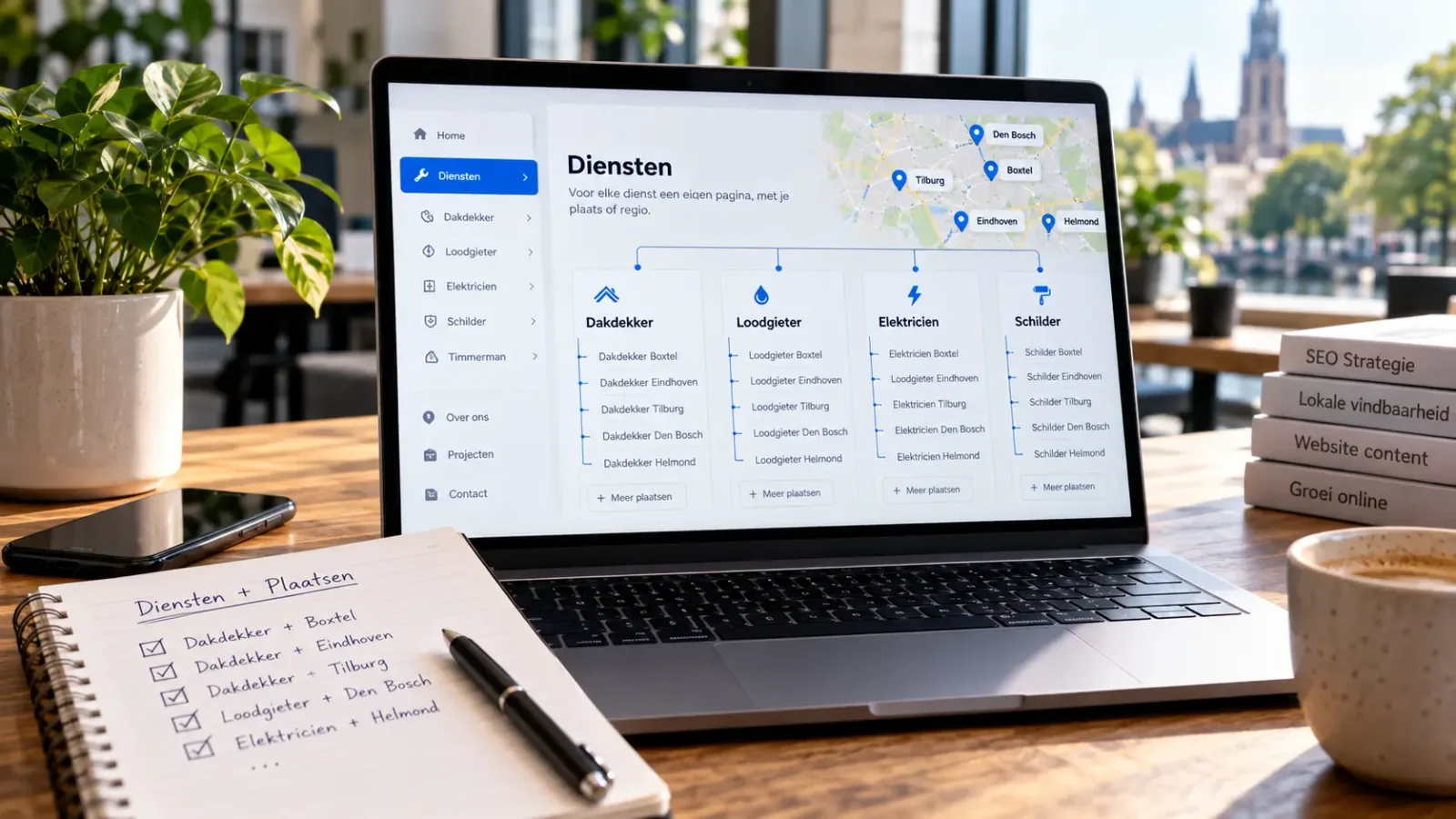 dienstenpagina's maken voor SEO optimalisatie