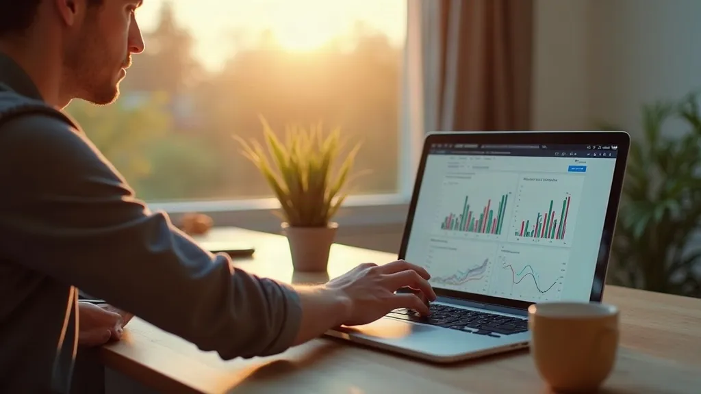 MKB-ondernemer analyseert conversiecijfers van zijn website voor conversie optimalisatie