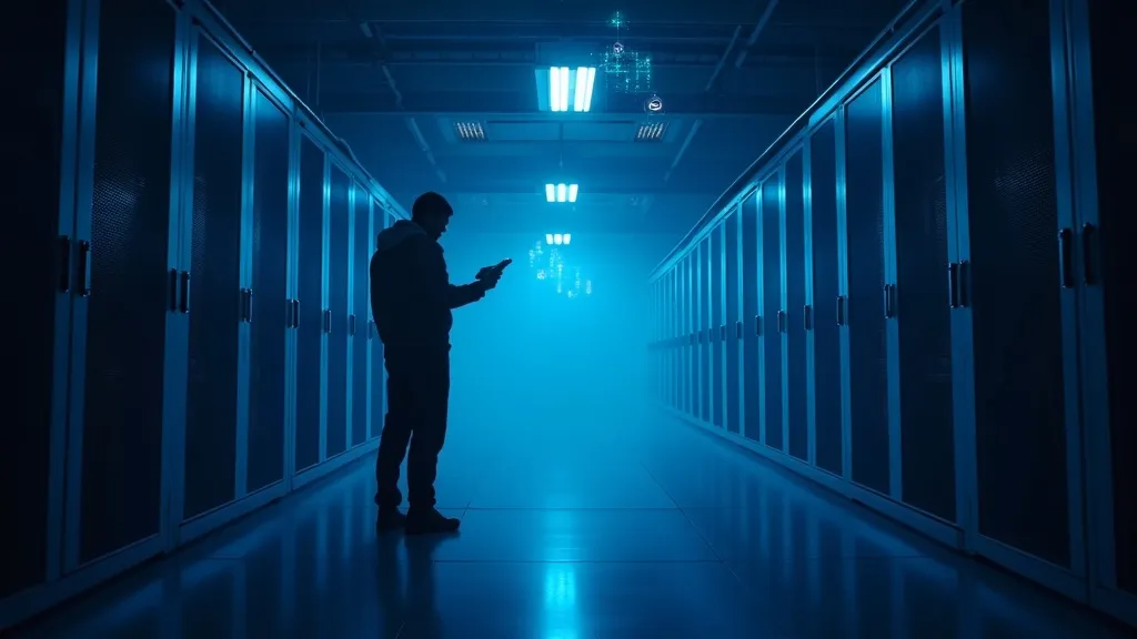 Security-analist in een datacenter symboliseert GEO voor cybersecurity- en IT-bedrijven