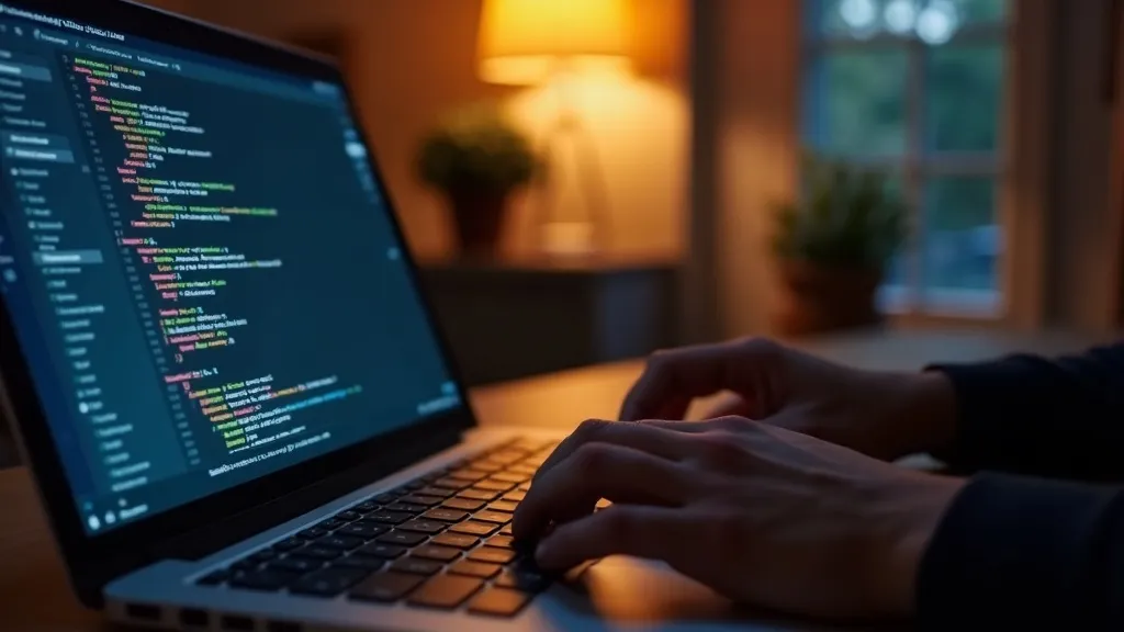 JSON-LD schema markup code zichtbaar op een laptopscherm tijdens implementatie