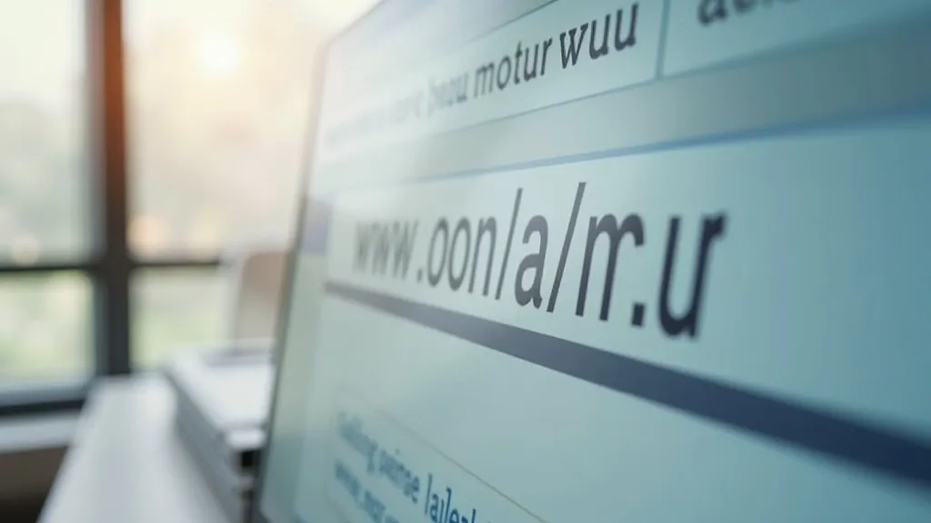 Browseradresbalk met een schone, leesbare URL-structuur voor SEO