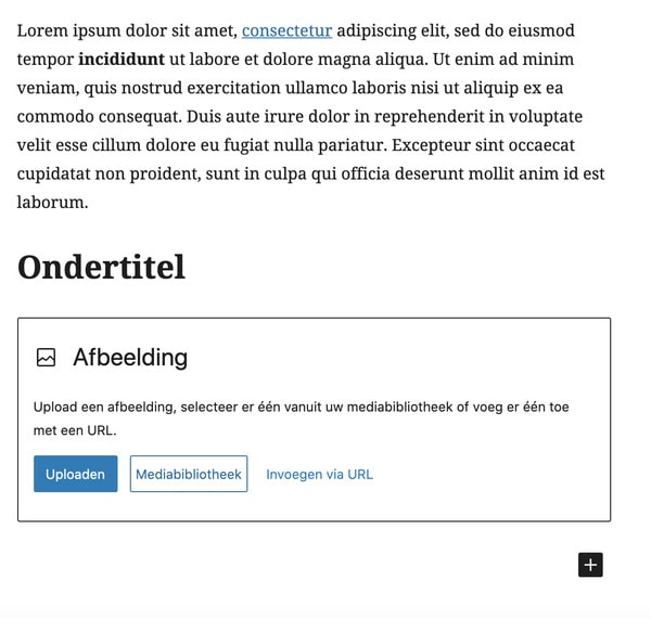 Blog afbeelding toevoegen
