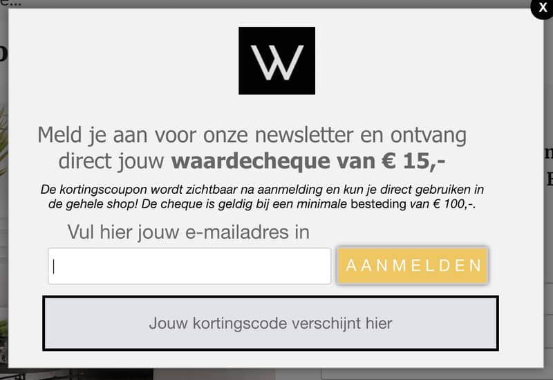 Gratis leads kortingscode