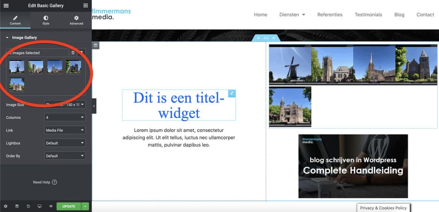 Wordpress Elementor Handleiding