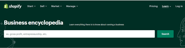 begrippenlijst content marketing strategie Shopify